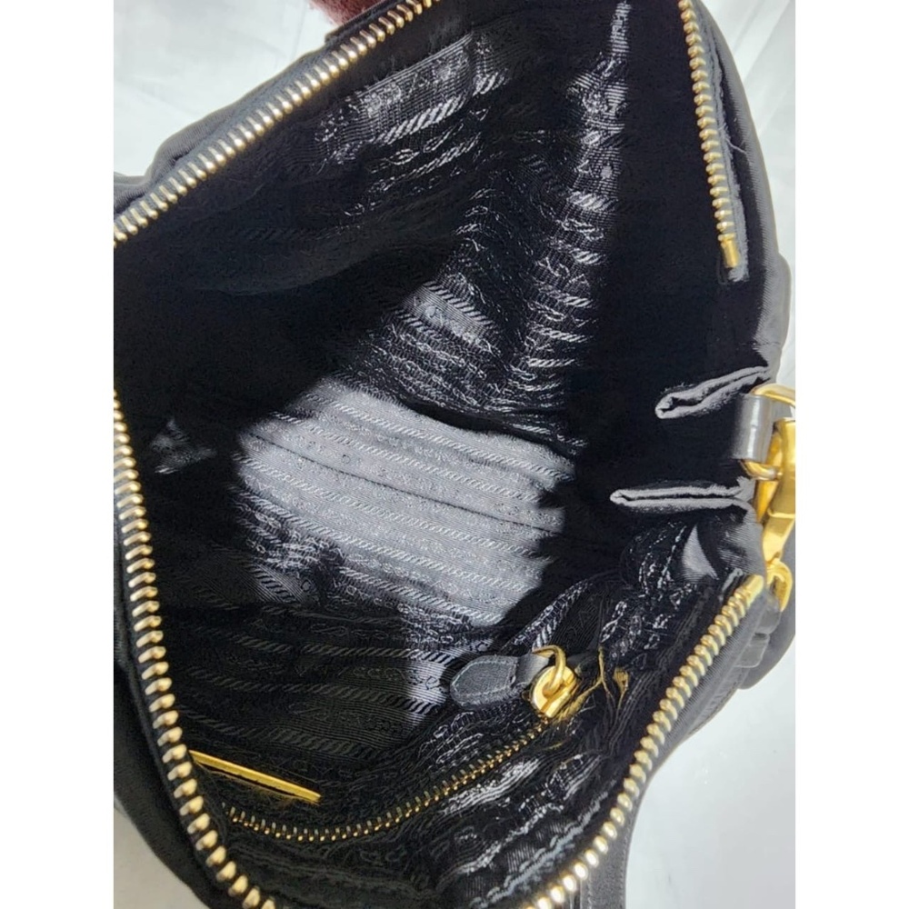Authentic Prada Convertible Satchel Tessuto Bag Black - Picture 11 of 13